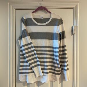 Calvin Klein striped tunic sweater